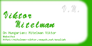 viktor mitelman business card